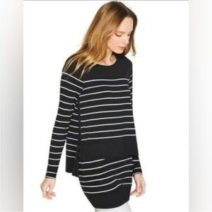 White House Black Market || Striped Business Casual Dress Medium WHBM